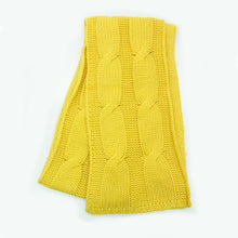 Womens | Big Cable Scarf | Tweety Bird Yellow