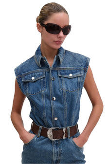 Carlyle Bodysuit | Lightwash Blue