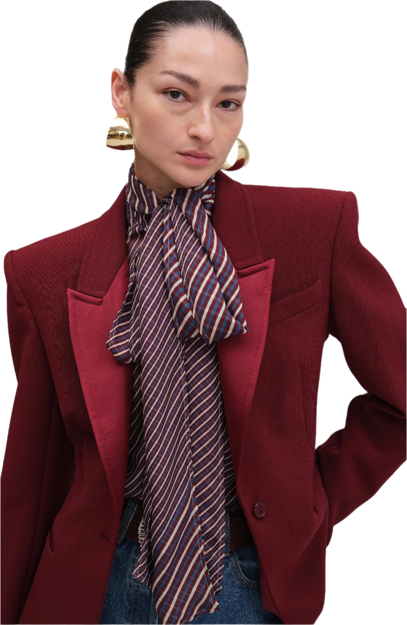 Candice Blazer | Oxblood