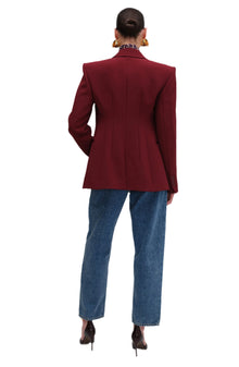 Candice Blazer | Oxblood