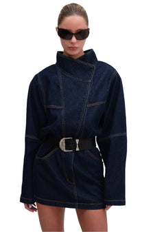 Maddix Dress | Darkwash Blue