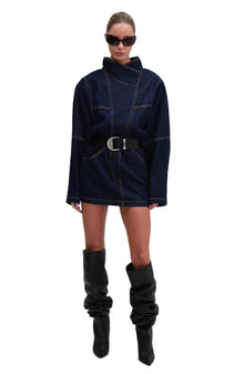 Maddix Dress | Darkwash Blue