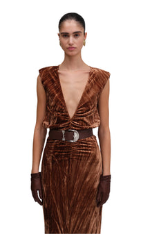 Hayley Dress | Caramel
