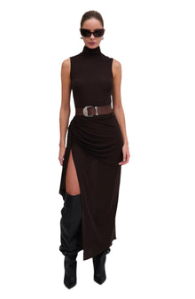 Crystal Dress | Chocolate Brown