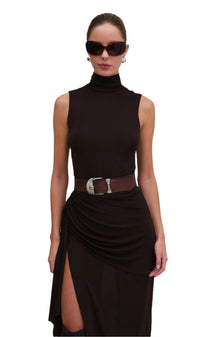 Crystal Dress | Chocolate Brown