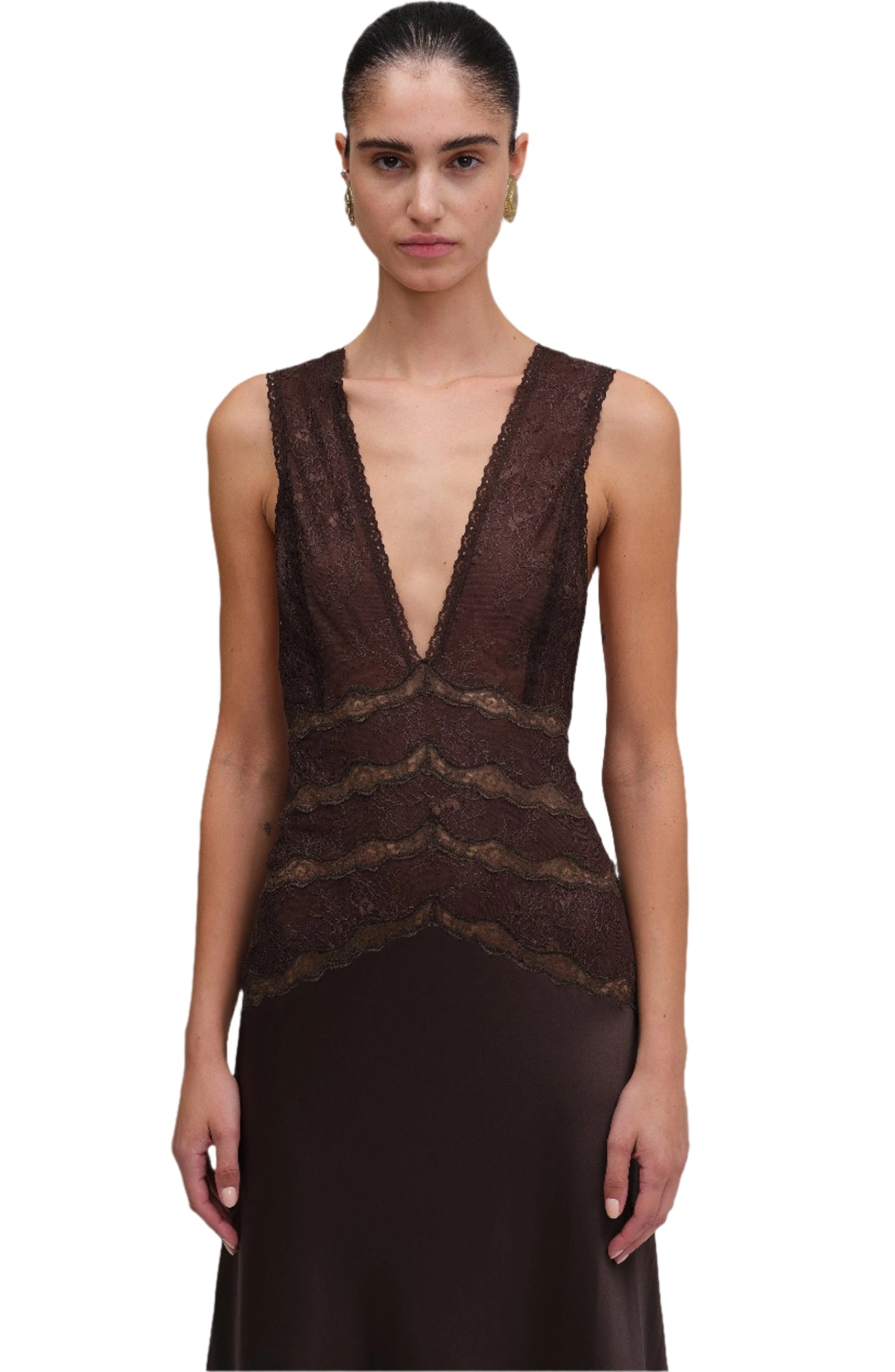 Naila Dress | Chocolate Brown