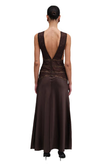 Naila Dress | Chocolate Brown