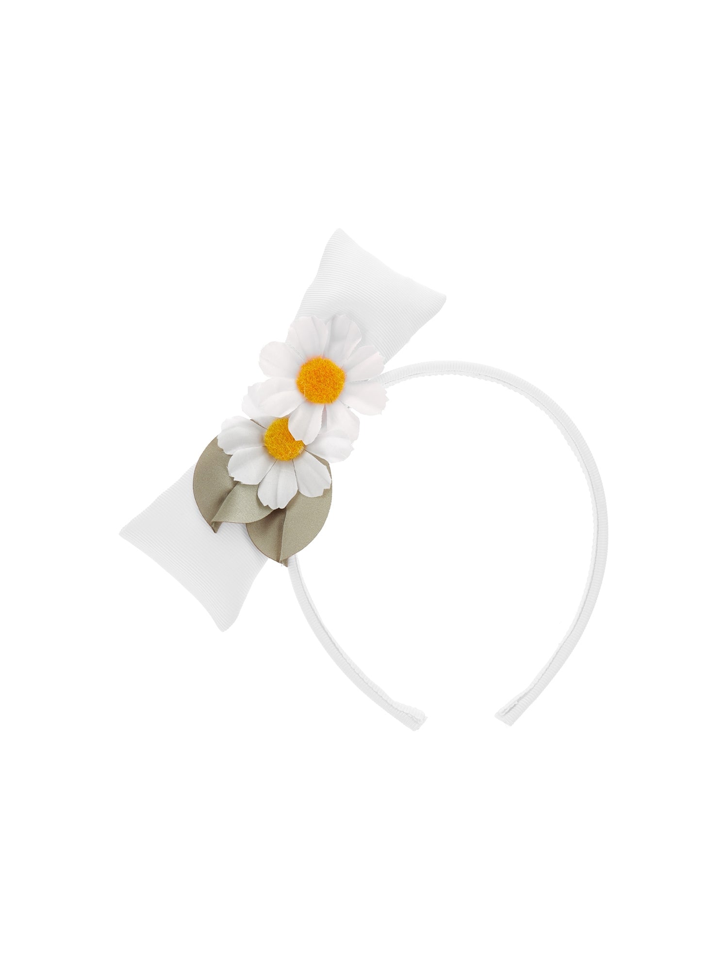 Girls | Daisy Maxi Bow Headband | White