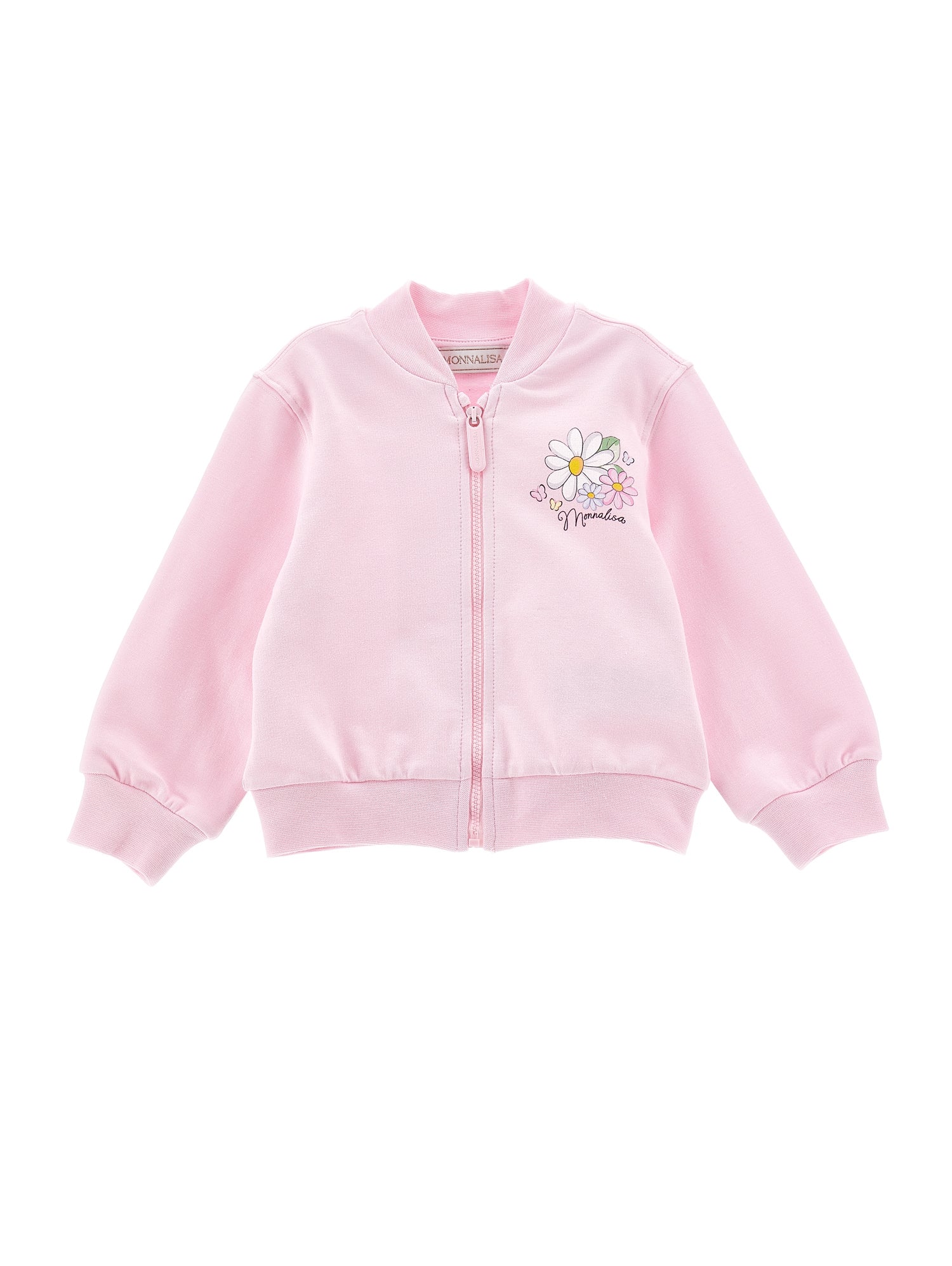 Girls | Cotton Sweatshirt With Zip | FairyTale Pink