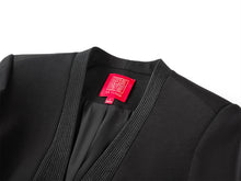 Chinese Stand-Collar Placket Jacket | Black