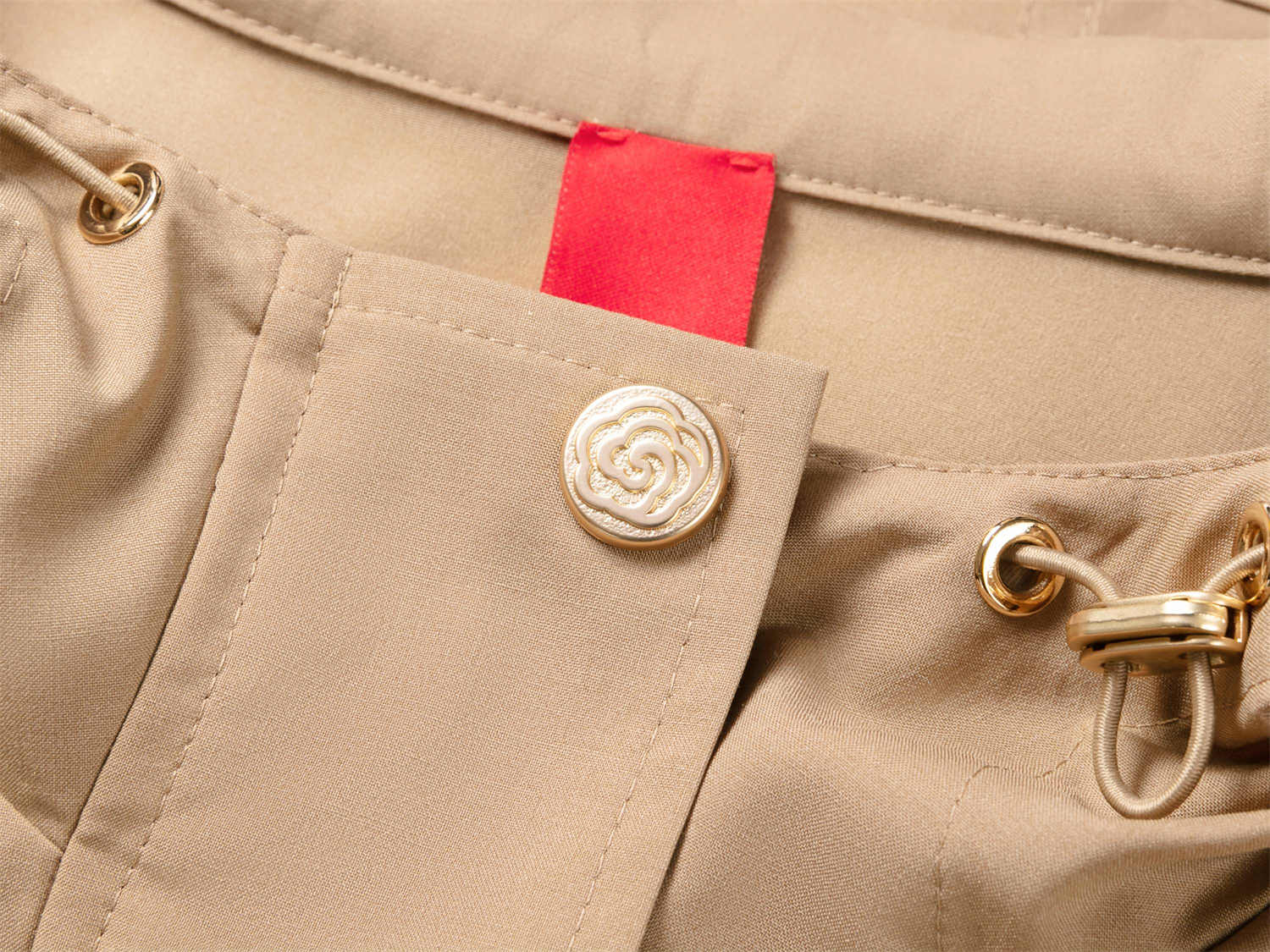 Silk Wool Dress | Khaki