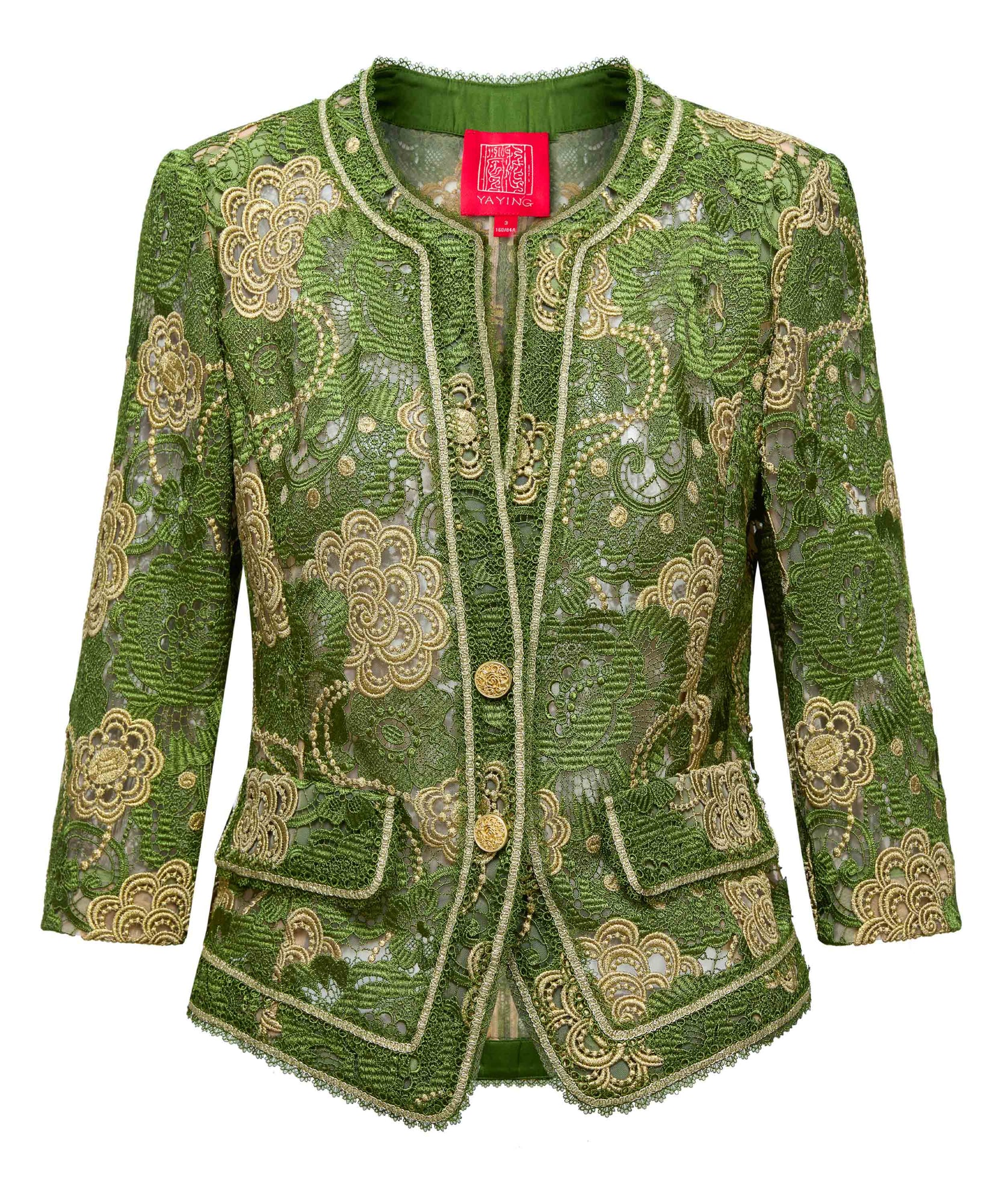 Floral Pattern Jacket | Green