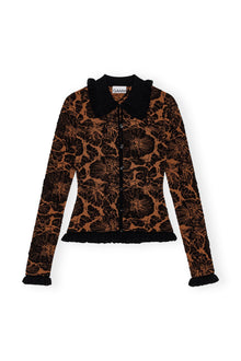3D Jacquard Cardigan | Tortoise Shell