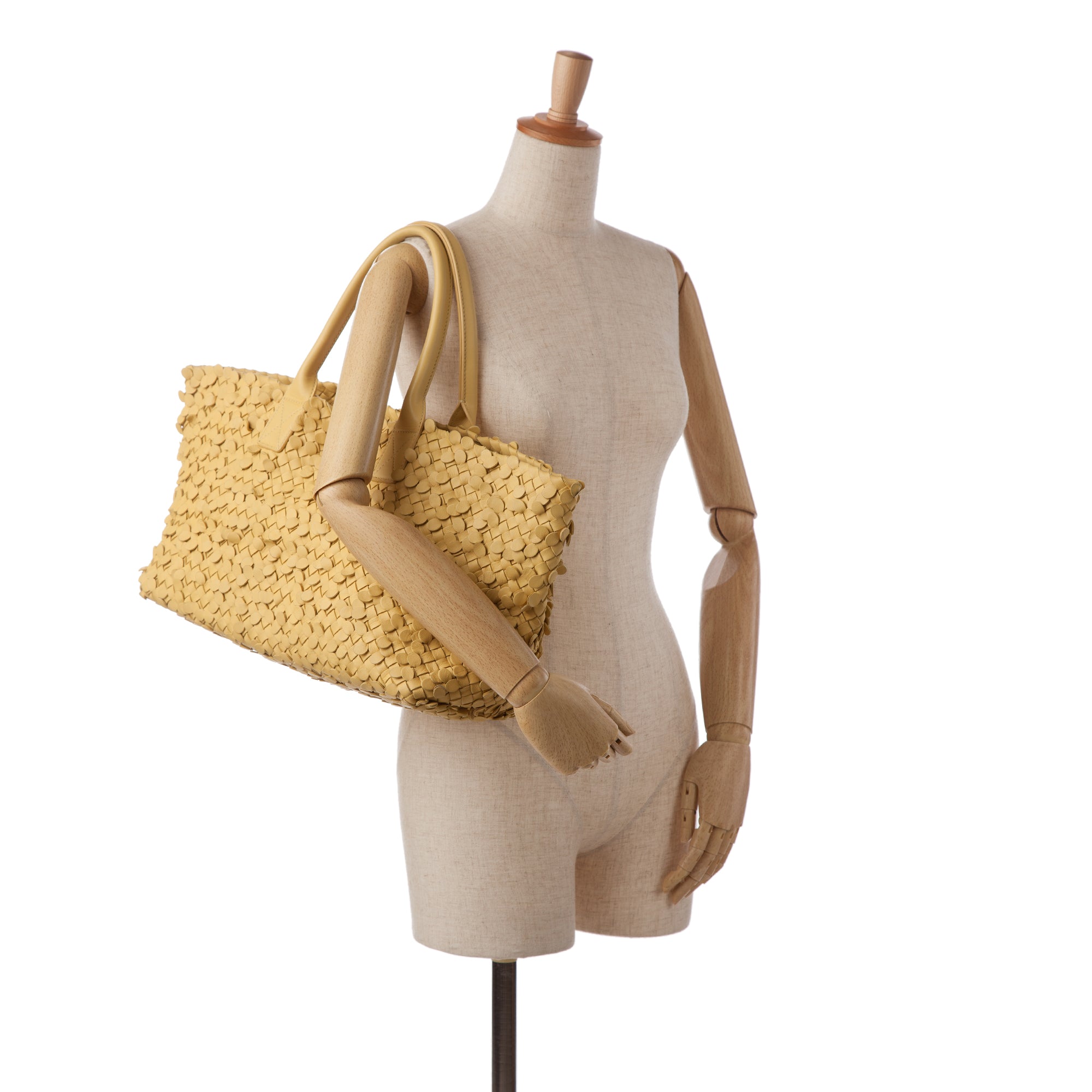 Bottega Veneta Pre-Owned Poussin Paillettes Cabat Tote | Women | Yellow