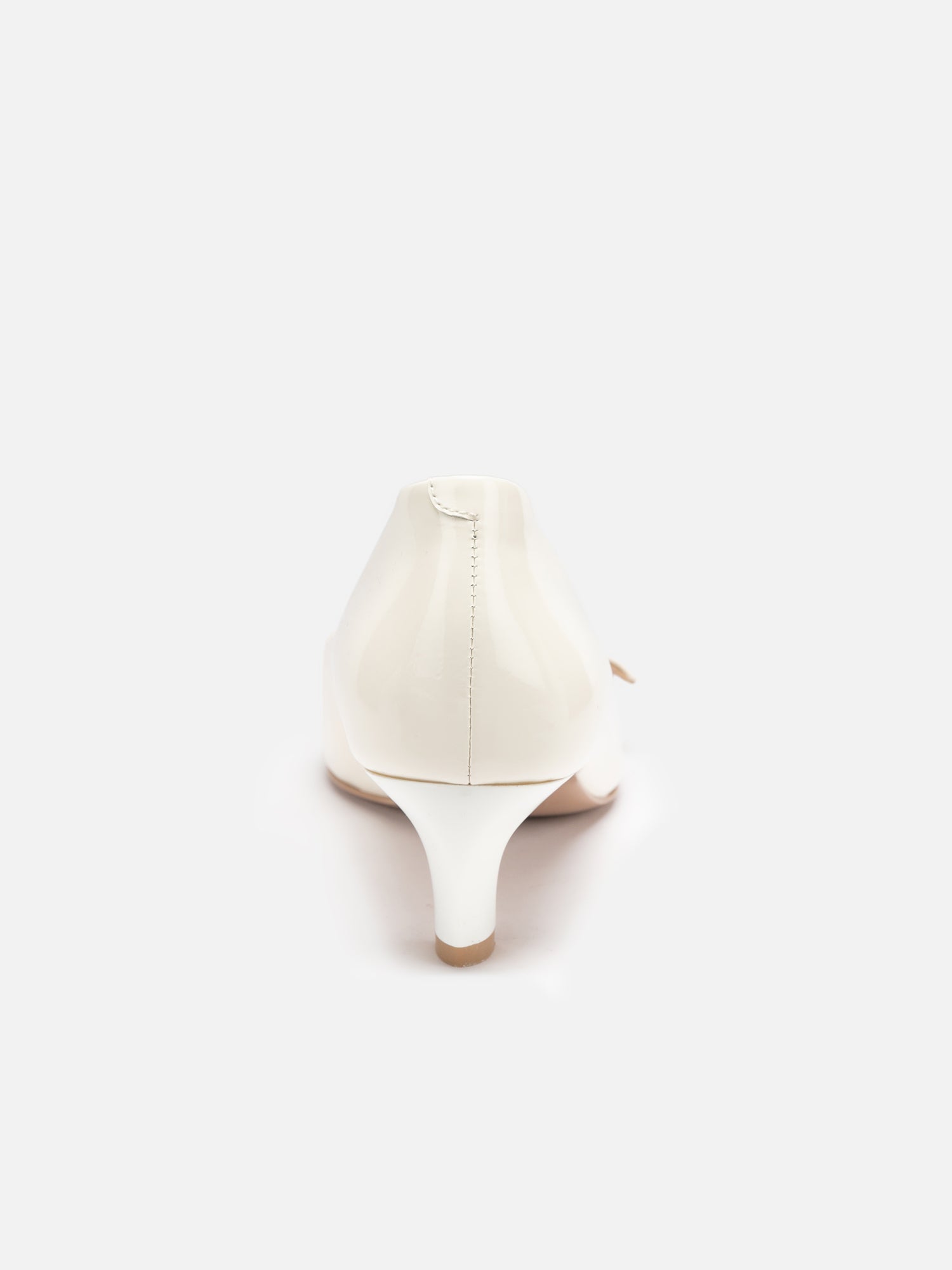 Chinese-Style Decorative Buckle High Heels | White