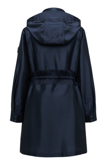 Triacetate Trench Coat | Navy