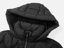 Knitted Panel Down Jacket | Black