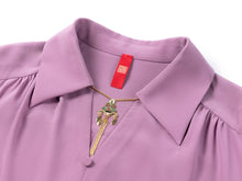 Mulberry Silk Blouse | Purple