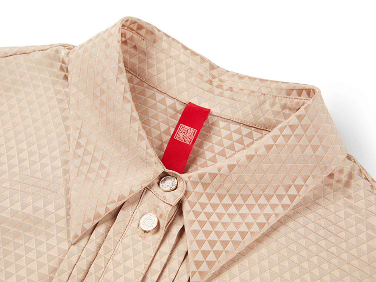 Silky Voluminous Blouse | Golden