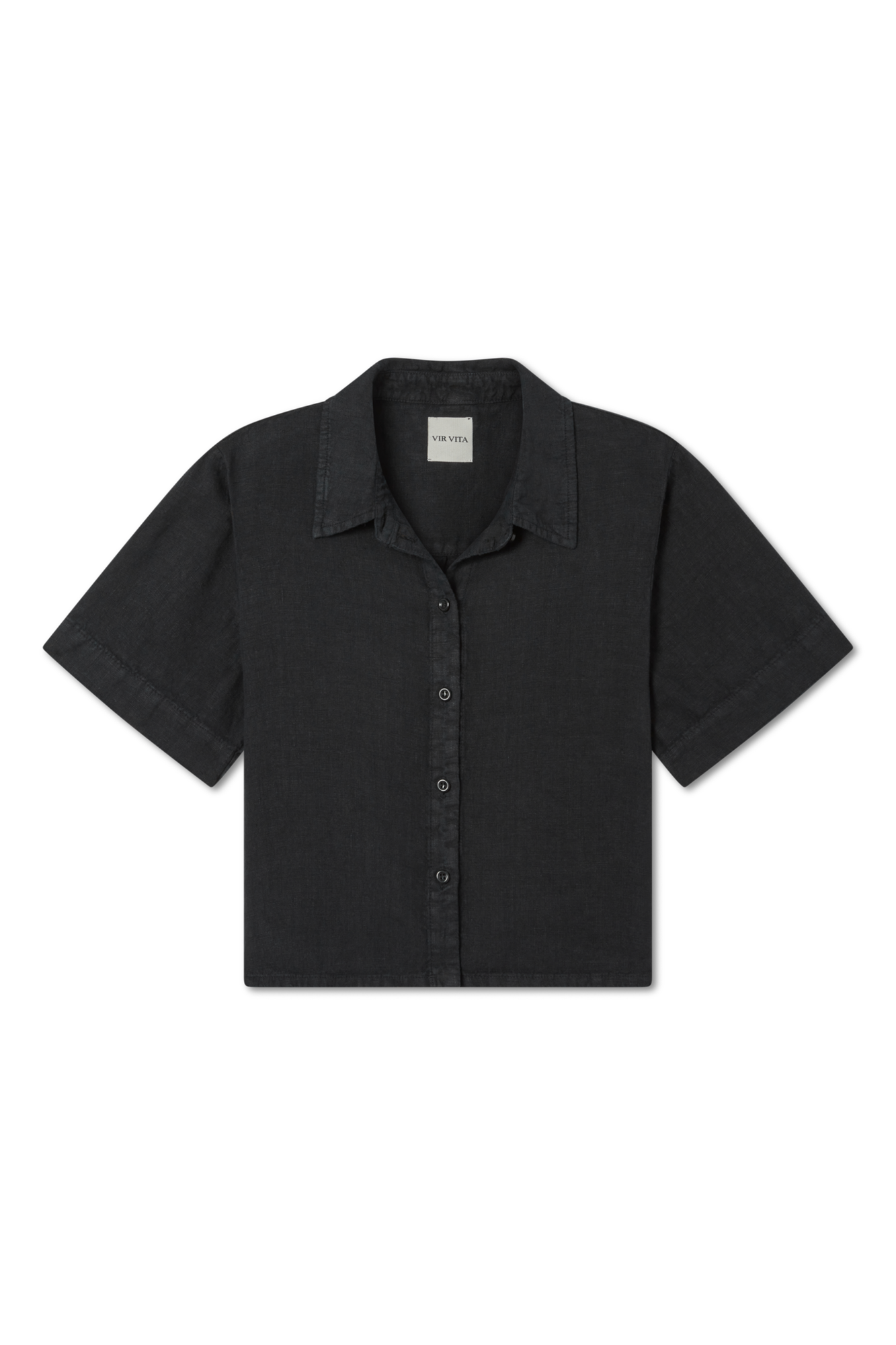 Anais Linen Shirt | Black