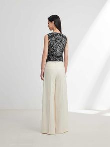 Chinese-style Embroidered Vest | Black