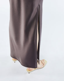 Womens | Lennie Slip Satin Maxi Dress | Coffee Bean