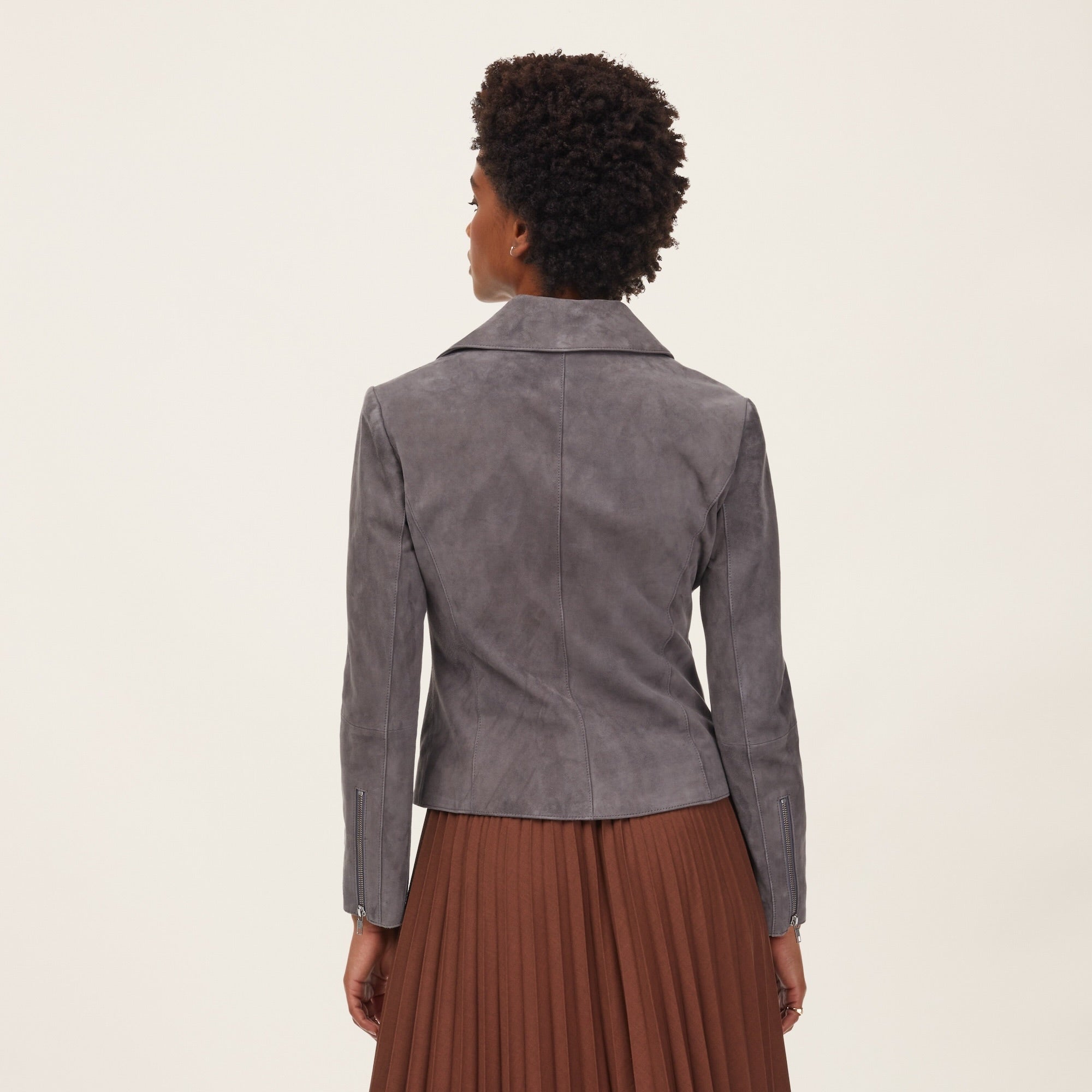 Womens | Lexi Suede Jacket | Washed Grey