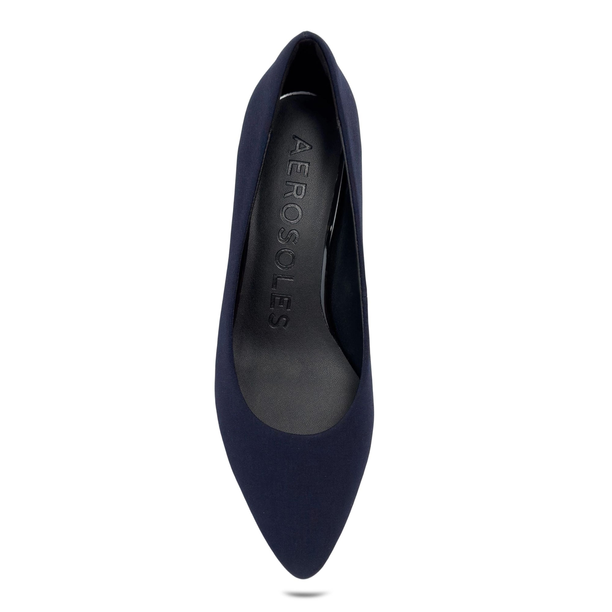 Elil Dress Pump | Navy Stretch Gaberdine