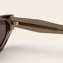 Unisex | Michele Petite Cat-Eye Italian Acetate Sunglasses | Translucent Vetiver