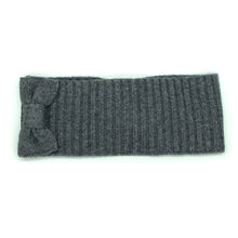 Womens | Headband with Bow | Medium Grey