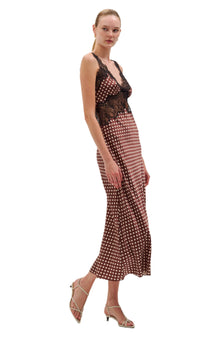 Holiday Dress | Brown Ecru