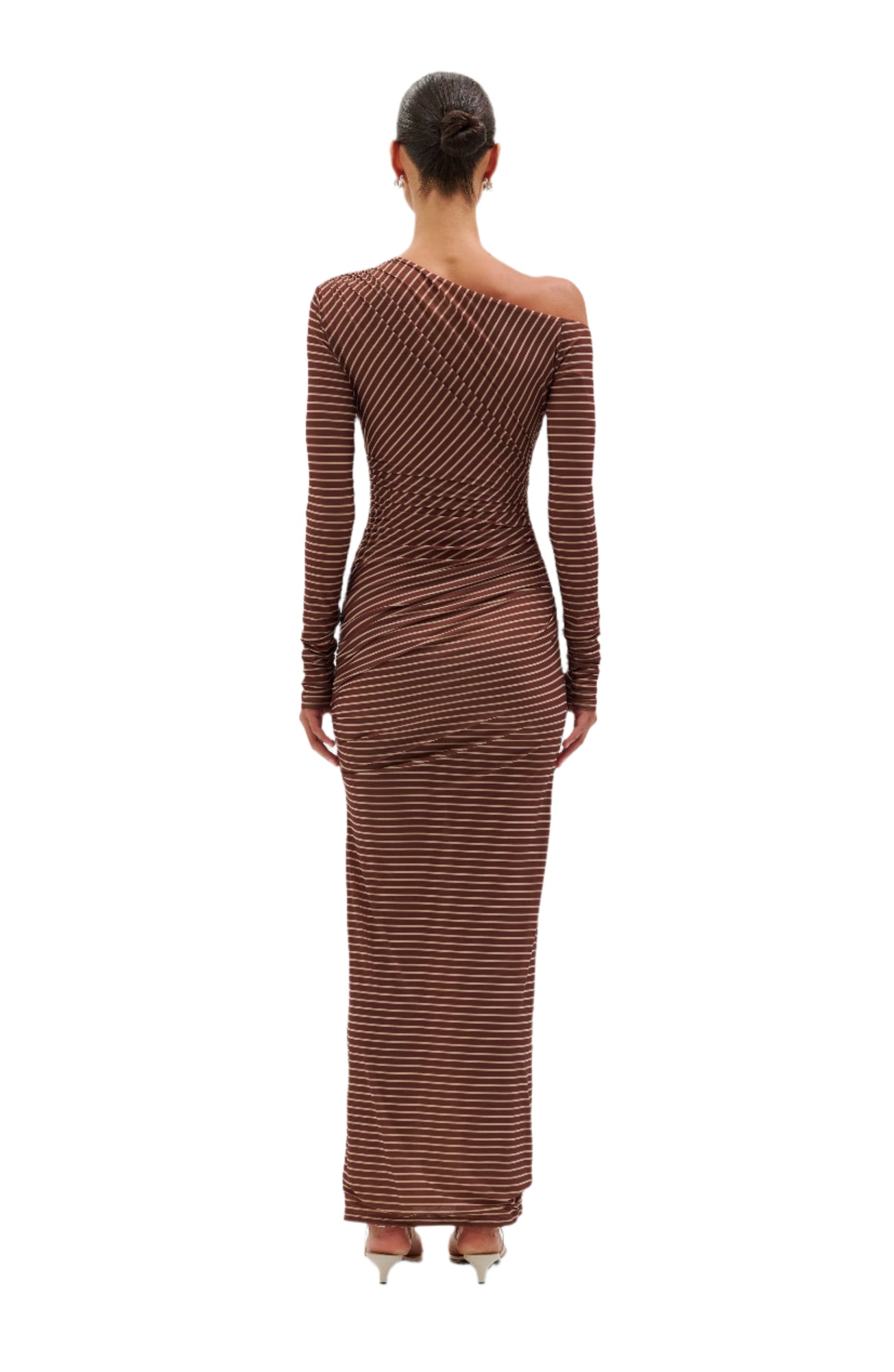 Annamaria Dress | Cocoa Ecru Stripe