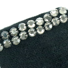 Womens | Cashmere Fingerless Gloves with Stones | Black