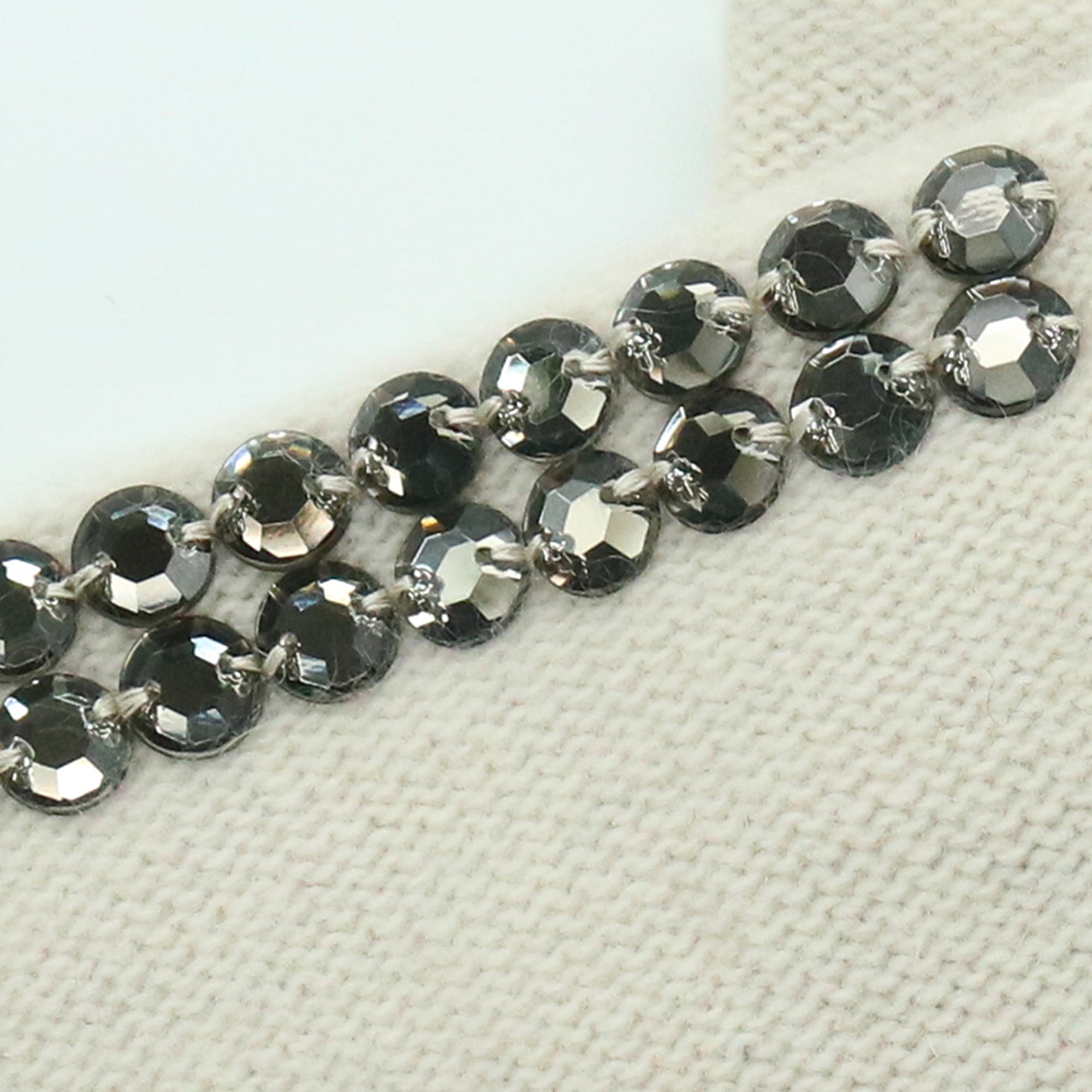 Womens | Cashmere Fingerless Gloves with Stones | Yogi Ivory