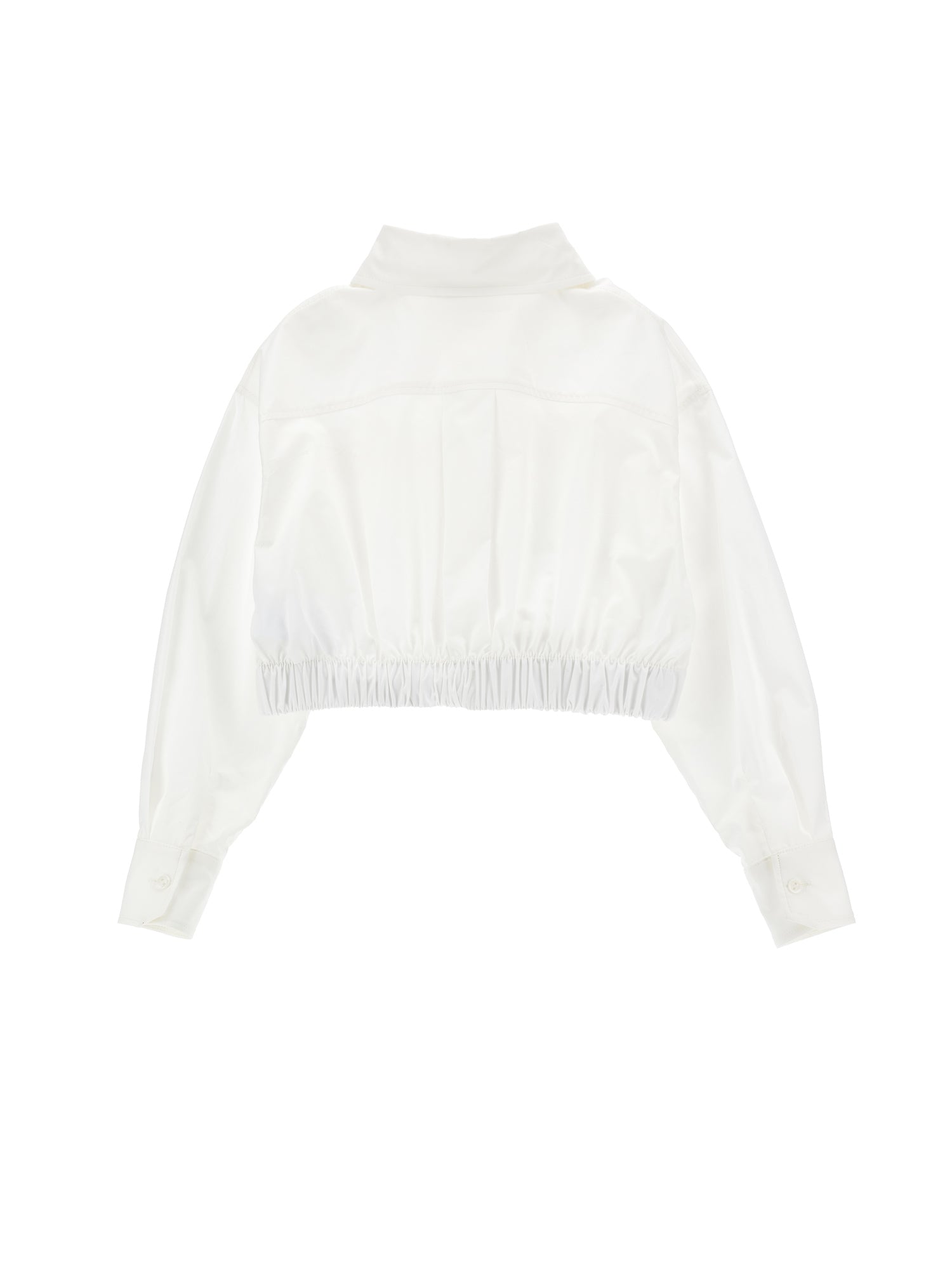 Girls | Poplin Shirt With Cargo Pockets | Cream