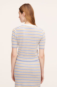 Mini Boucle Pullover | Boucle Multi Stripe Blue Combo