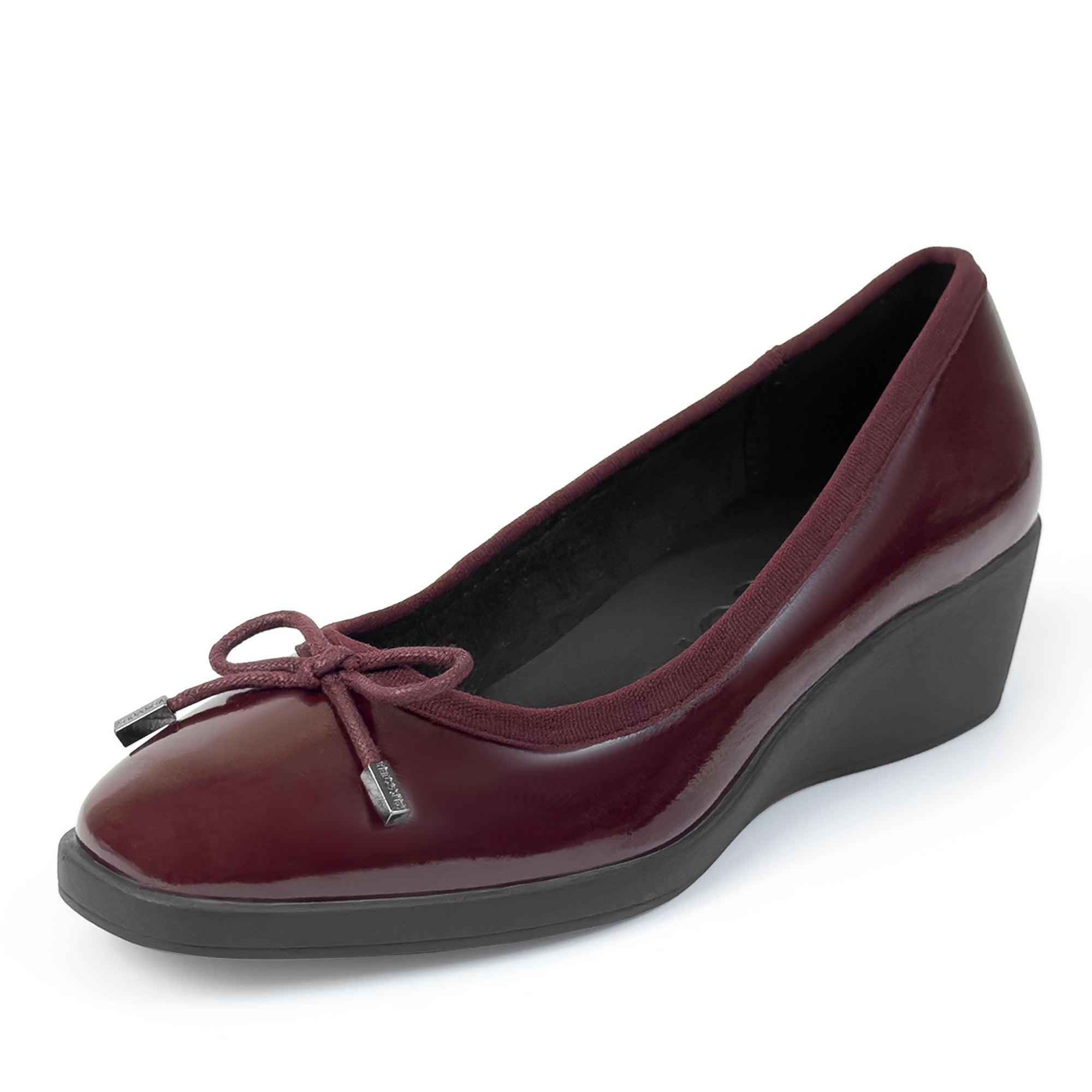 Tema | Merlot Crinkle Patent Faux Leather