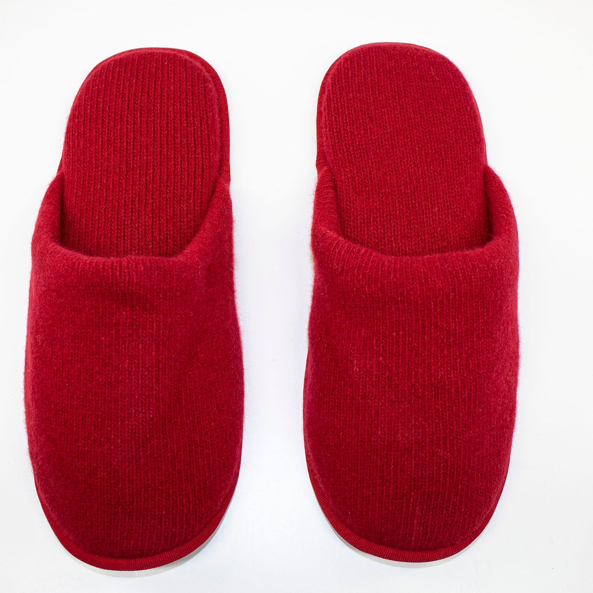 Womens | Cashmere Slippers | Rosso Cilegia