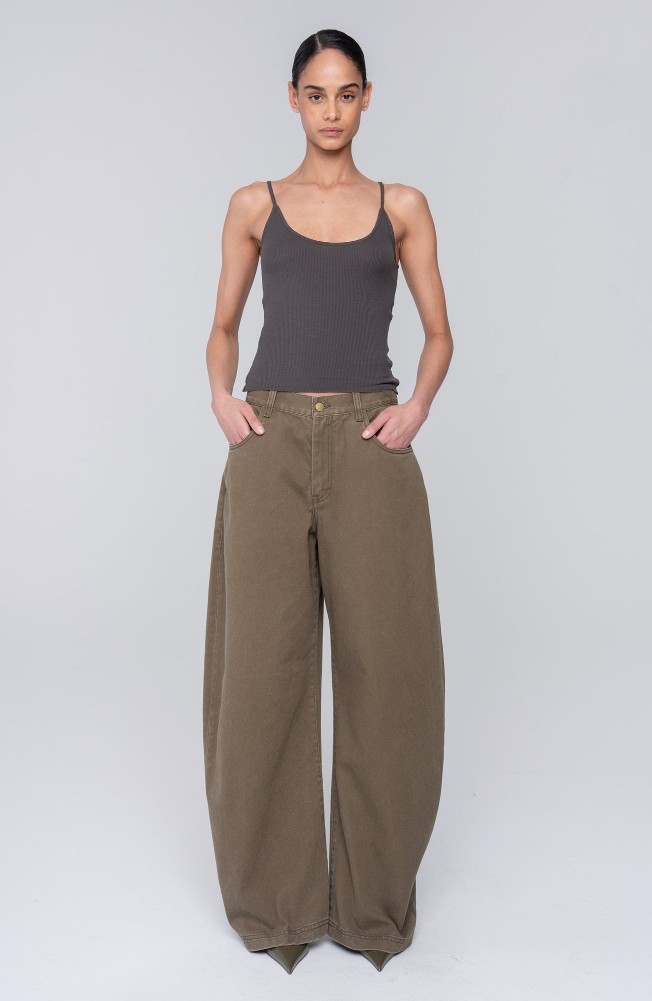 Ninon Pants - Olive - Ronny Kobo