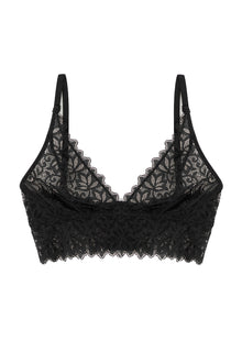 Orient Soft Triangle Bra | Black