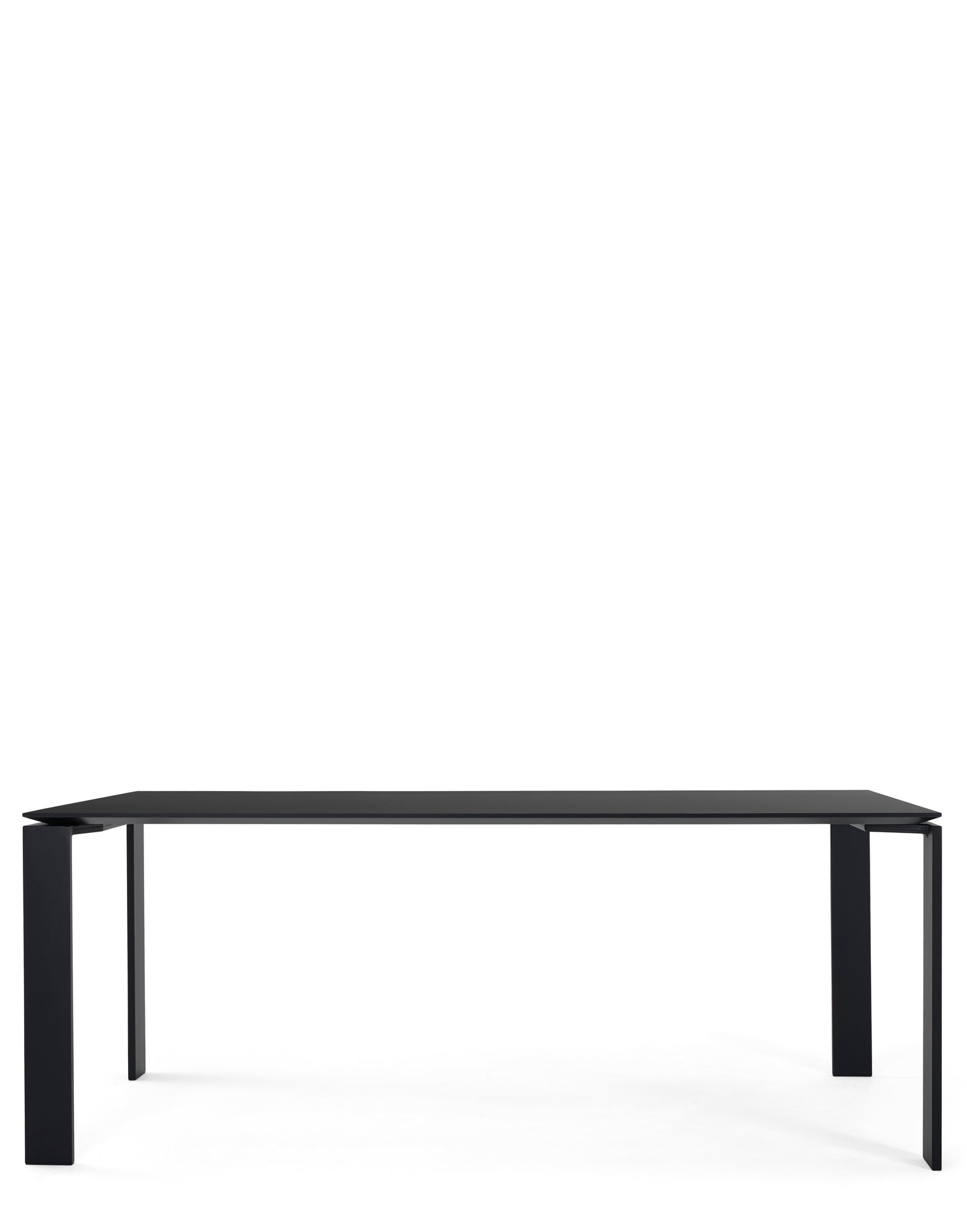 Four Soft Touch Dining Table - Large | Single | Black/Black
