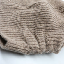Womens | Cashmere Beanie In Fancy Stitch | Nile Brown