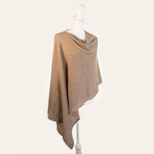 Cashmere Poncho Openwork | Nile Brown