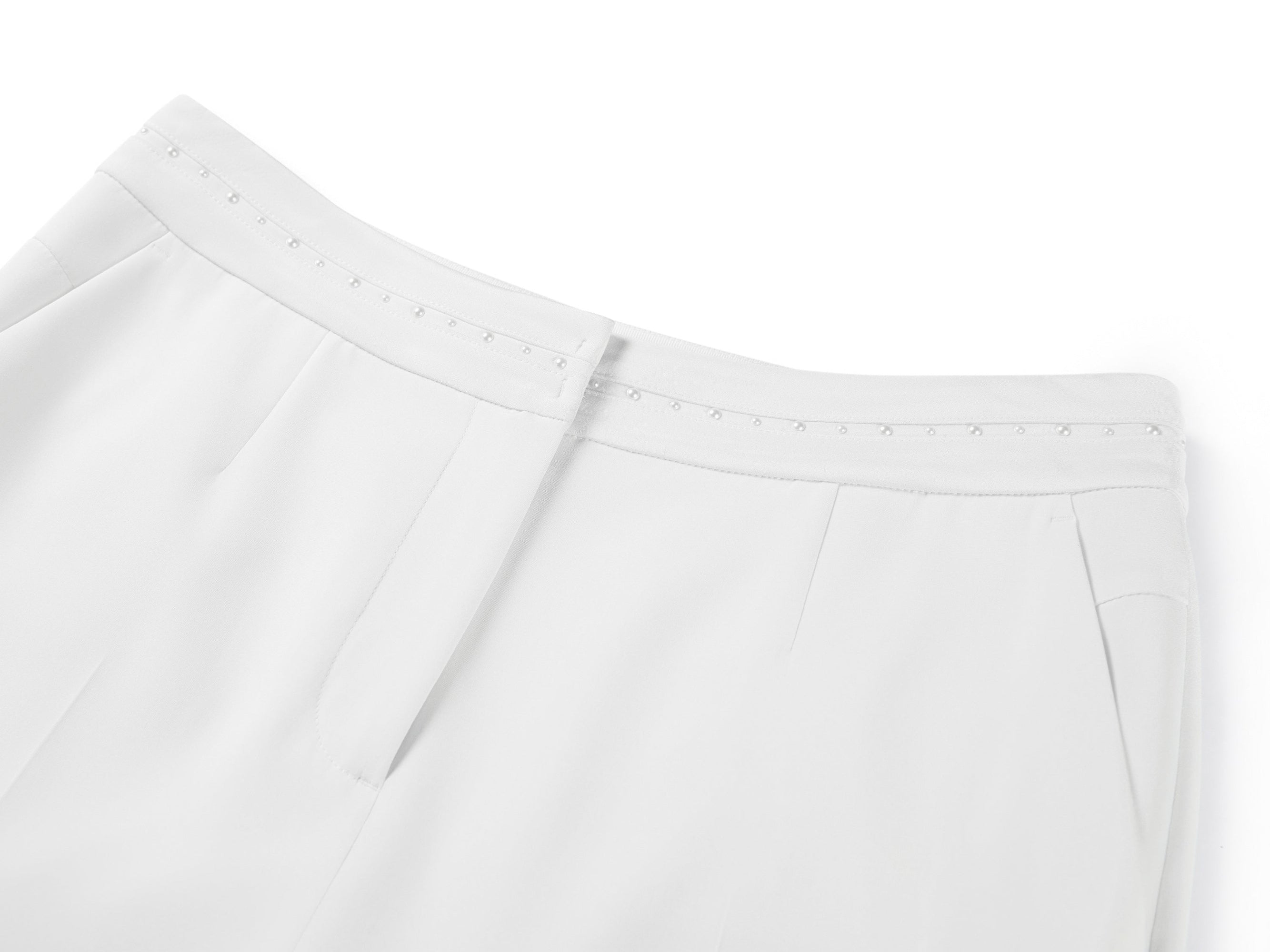 Straight Leg Trouser | White