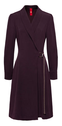 Sanding Mulberry Silk Dress | Purple