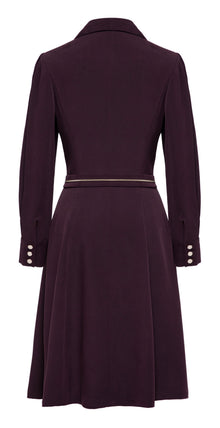 Sanding Mulberry Silk Dress | Purple