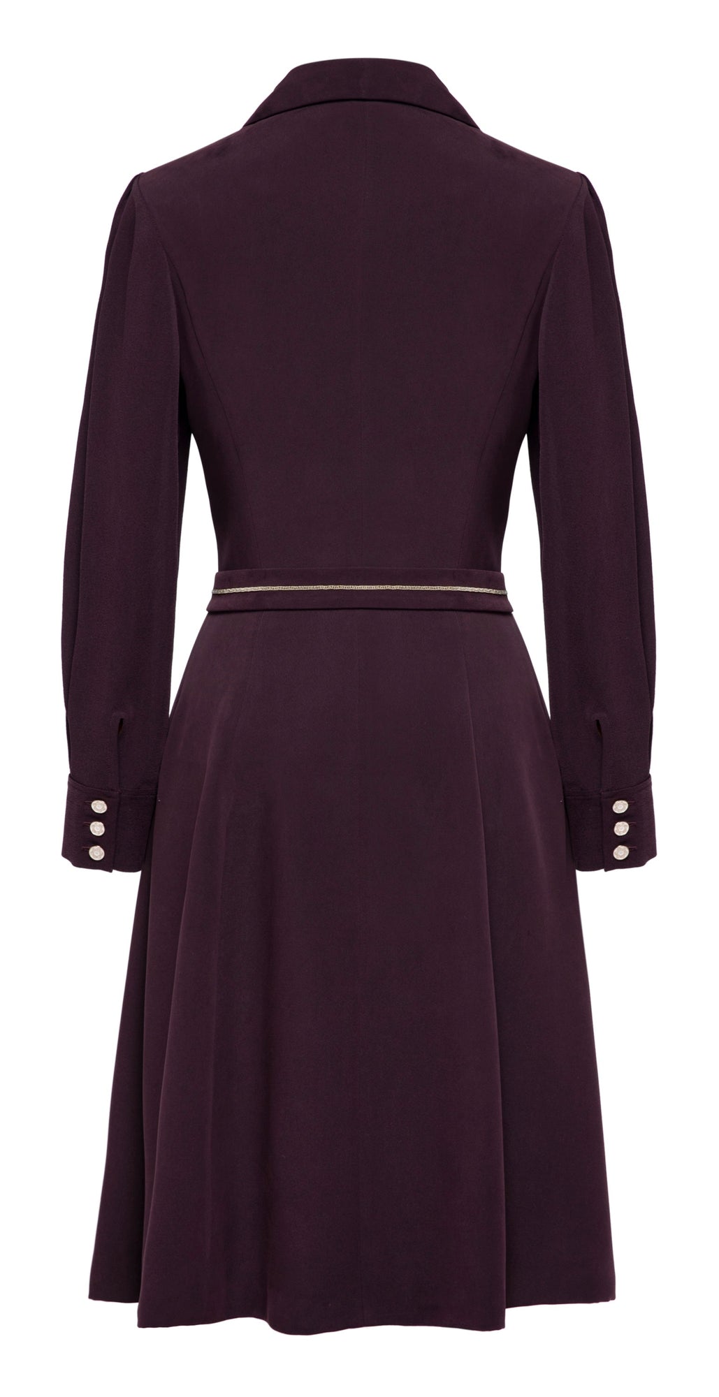 Sanding Mulberry Silk Dress | Purple