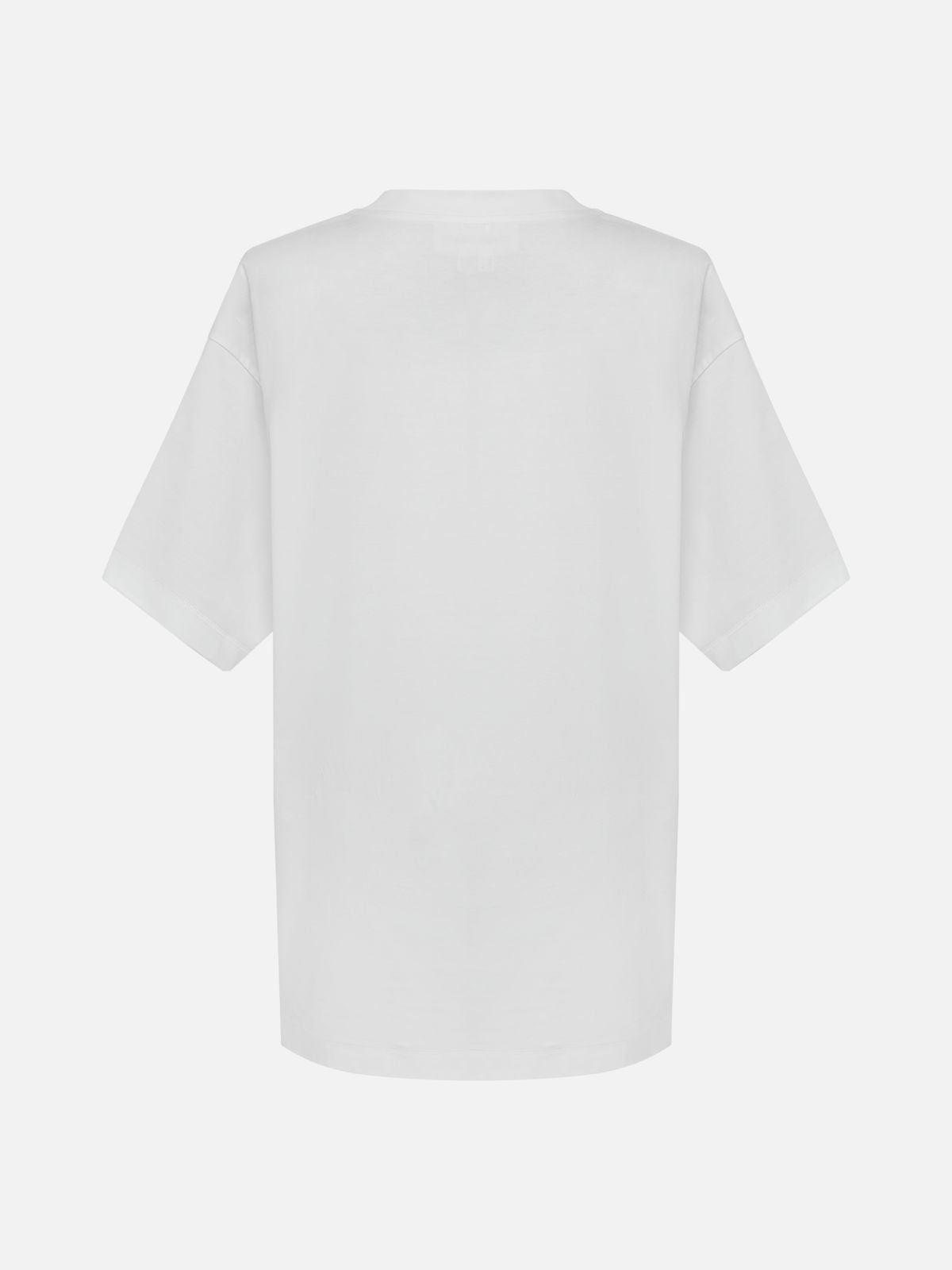 Loose Fit Letter Print T-Shirt | White
