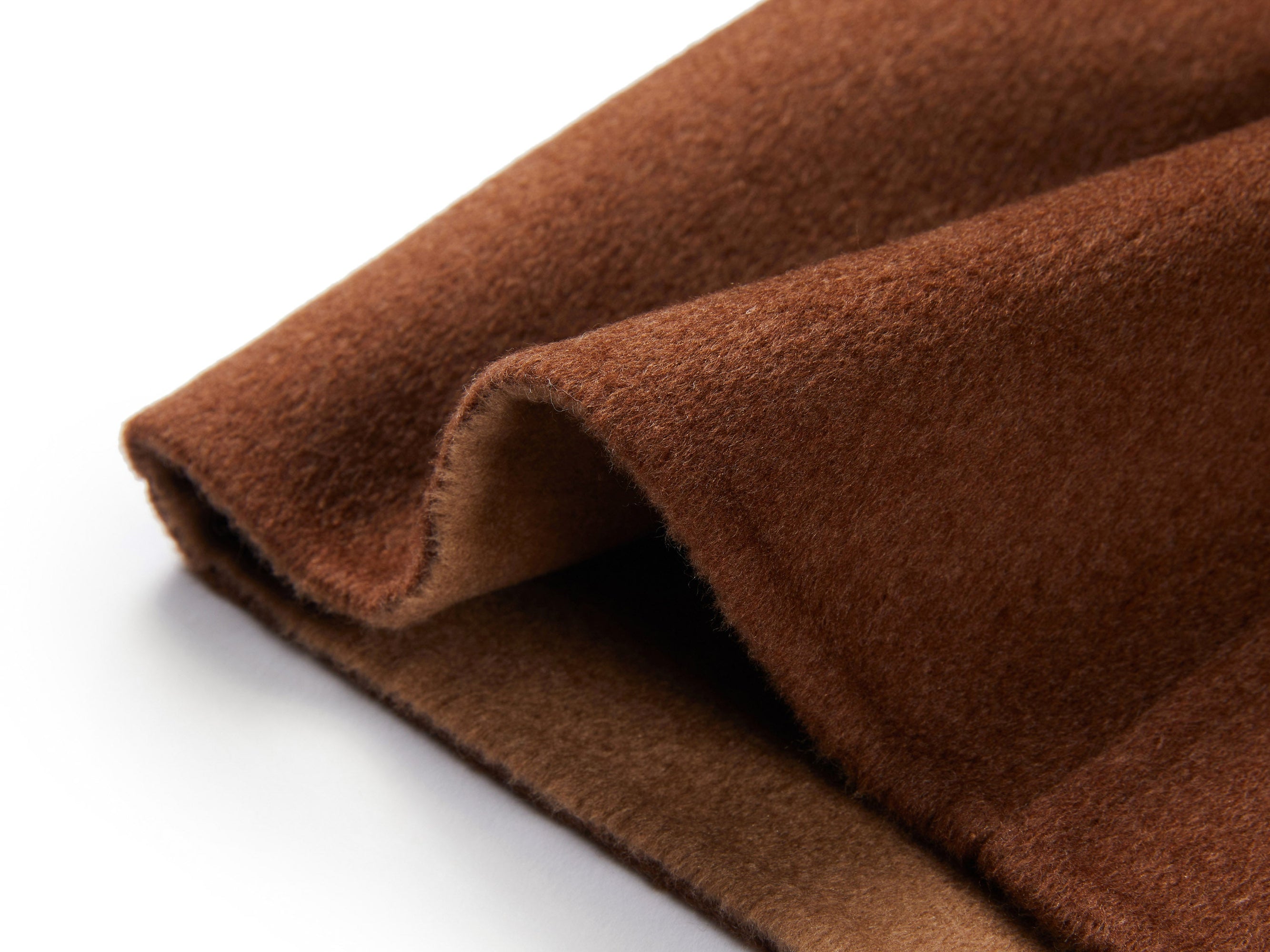 Two-Tone Wrap Coat | Brown/Beige