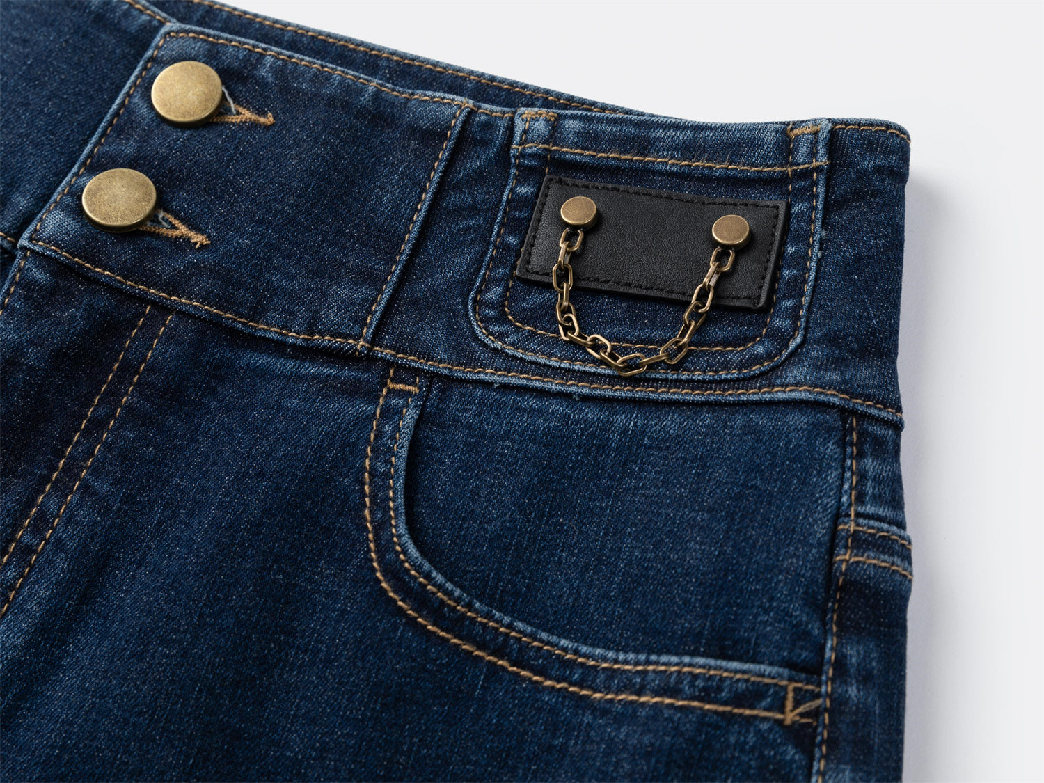 Straight Leg Pants | Blue